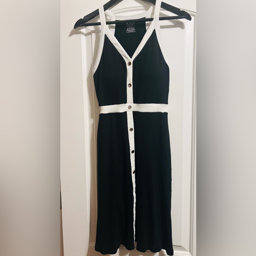 OGL Black and White Midi Dress